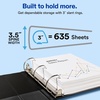 image:imageAvery Showcase Standard View 3 Ring Binder 3 Slant Rings 635Sheet Capacity 35 Inch Wide Spine 1 White Binder Ideal for Lightweight Organization and Occasional Referencing 197513