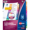 image:imageAvery Ready Index Table of Contents Dividers 12Tab Color 1 Set